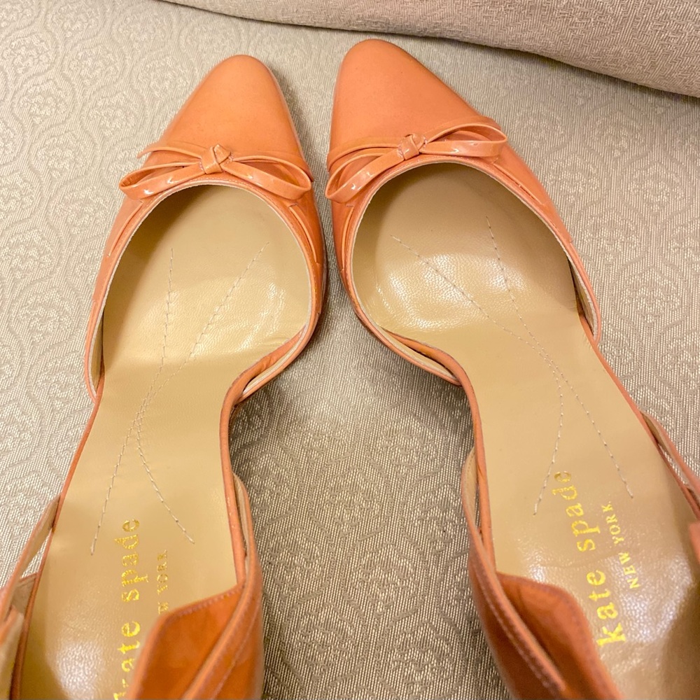 Kate Spade Coral D’Orsay Patent Leather Heels. - Picture 7 of 12